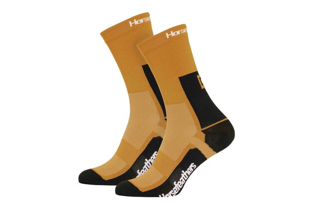 Ponožky HORSEFEATHERS Cadence Long Sunflower