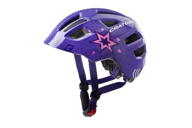 Dětská helma CRATONI Maxster Star Purple Glossy