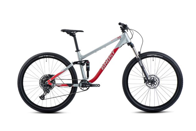 GHOST Kato FS 27.5 Light Grey Pearl/Riot Red