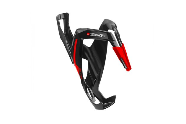 Košík na láhev ELITE Custom Race Plus Glossy Black/Red