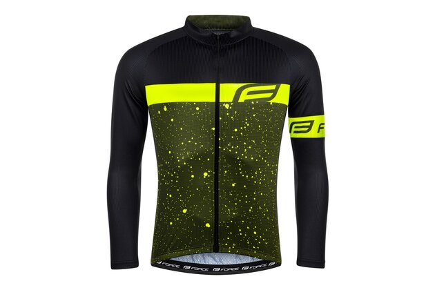 Dres s dlouhý rukávem FORCE Spray Army/Fluo