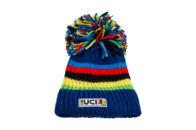 Zimní čepice SANTINI UCI Big Bobble Blue