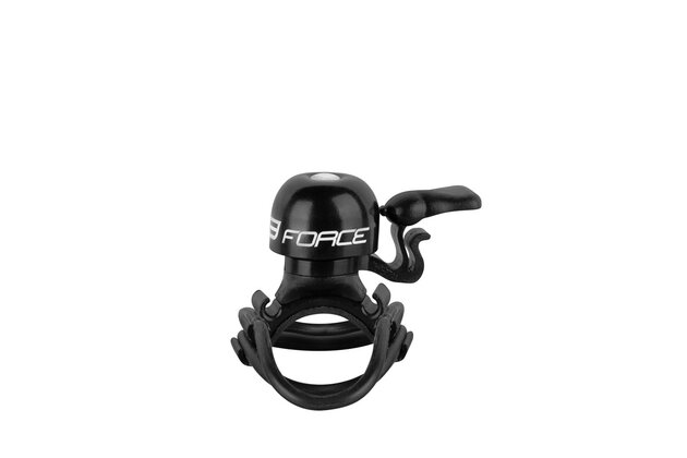 Zvonek FORCE Chick Mosaz/Plast 23 mm Black