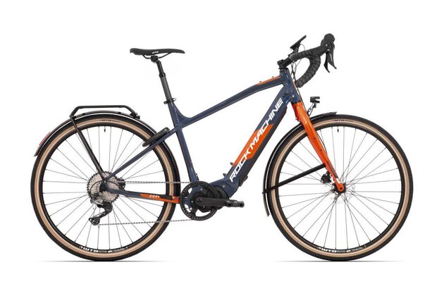 ROCK MACHINE Gravelride INT e500 Touring Gloss Metallic Navy/Orange/Silver