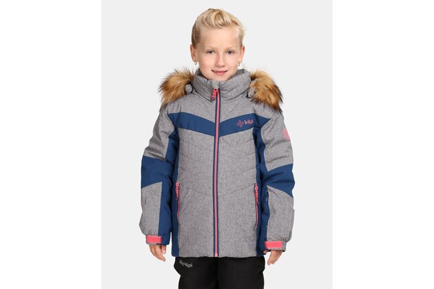 Dětská lyžařská bunda KILPI Alisiag Light Grey