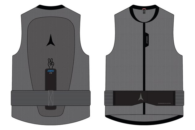 Ochranná vesta ATOMIC LIVE SHIELD AMID LITE VEST JR Black
