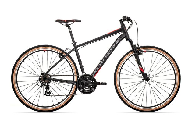 ROCK MACHINE Crossride 100 Matte Black/Grey/Red