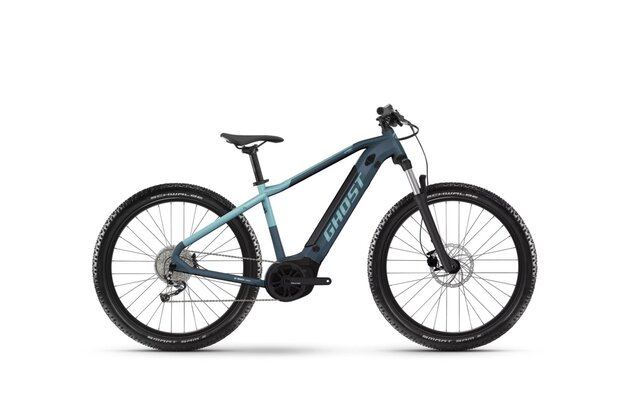 GHOST E-Teru Essential 27.5 Dark Grey/Metallic Light Blue