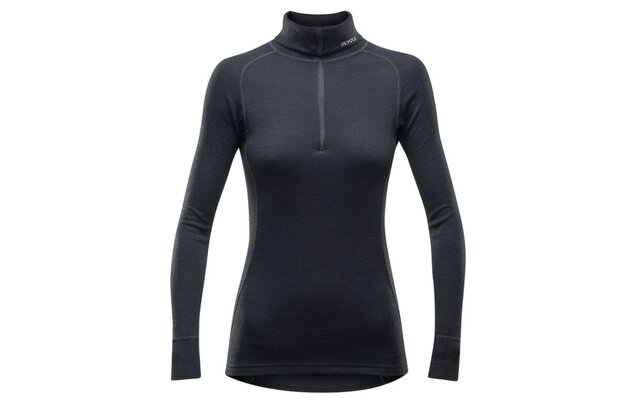 Triko s dlouhým rukávem DEVOLD Duo Active Merino 205 Z.Neck Black