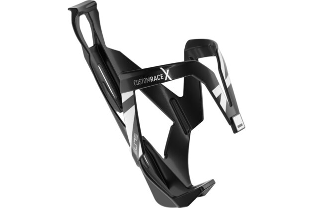 Košík na láhev ELITE Custom Race X Glossy Black/White