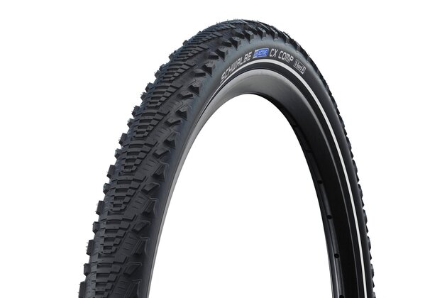 Plášť SCHWALBE CX Comp K-Guard drát SBC Black+Reflex
