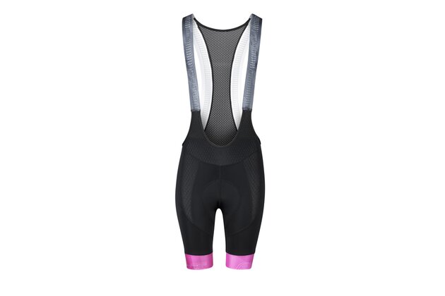 Dámské kraťasy se šráky a vložkou FORCE Stripe Lady Black/Pink