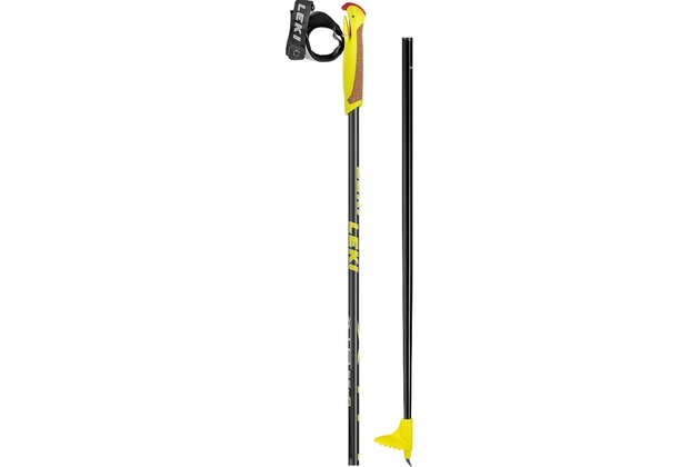 Dětské běžecké hole LEKI XTA 5.5 Black/Neon Yellow/Anthracite