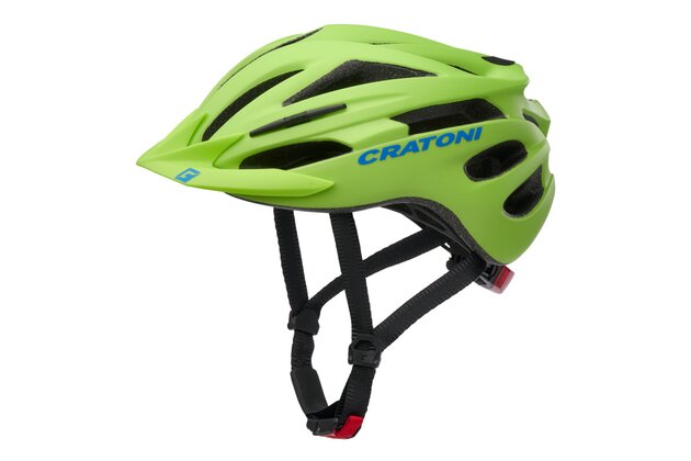 Dětská helma CRATONI Pacer JR. Lime/Blue Matt