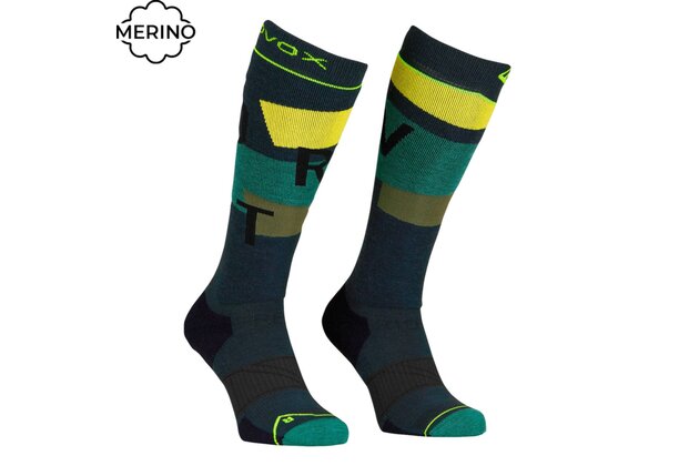 Ponožky ORTOVOX Freeride Long Black Steel