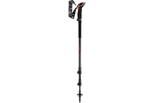 Trekingové hole LEKI Makalu Bright Red-Black-Dark Anthracite 110-145 cm