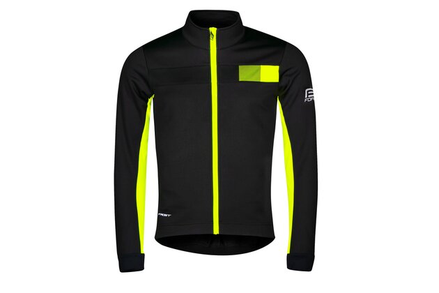 Bunda FORCE Frost Softshell Black/Fluo