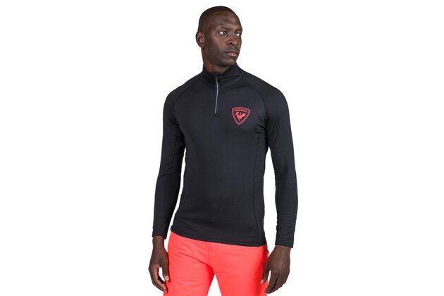 Mikina ROSSIGNOL CLASSIQUE HERO 1/2 ZIP Black
