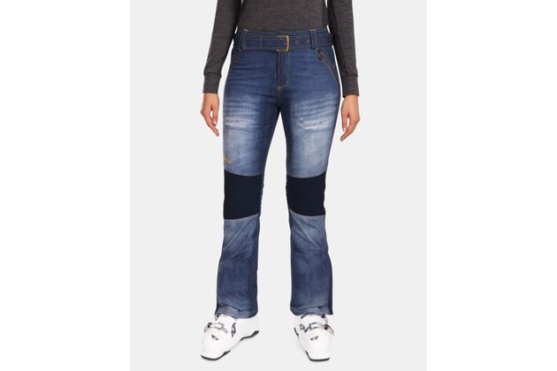 Dámské Softshellové lyžařské kalhoty KILPI Jeanso Dark Blue