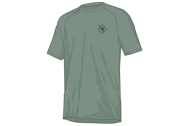 Funkční triko ENDURA Loop Tech Sage Green