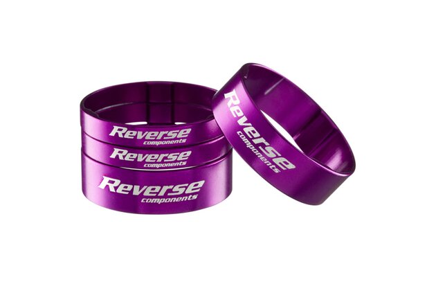 Podložky Reverse Alloy Ultra-Lite set 1 1/8" Purple