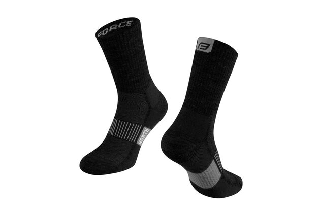 Ponožky FORCE North Termo Black/Grey