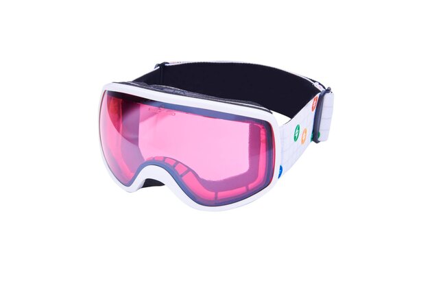 Brýle BLIZZARD 963 DAO, white shiny, rosa1, silver mirror