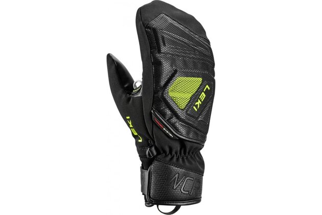 Rukavice LEKI WCR C-Tech 3D Junior Mitt black-ice lemon