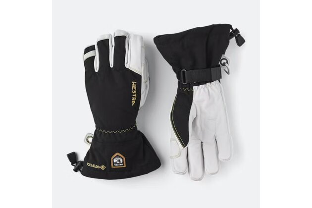 Rukavice HESTRA Army Leather Gore-Tex 5 finger Black/White