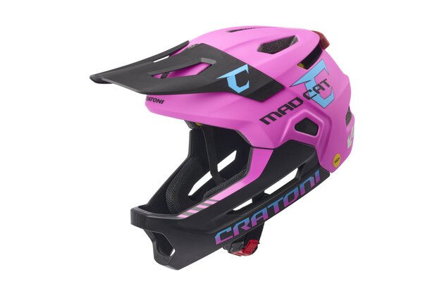 Dětská helma CRATONI MadCat MIPS Pink/Black Matt