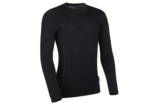 Triko PELLS Merino dlouhý rukáv Black
