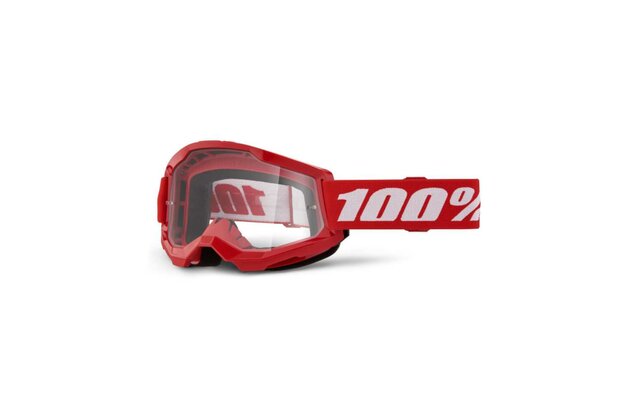 Brýle 100% Strata 2 Red/Clear Lens