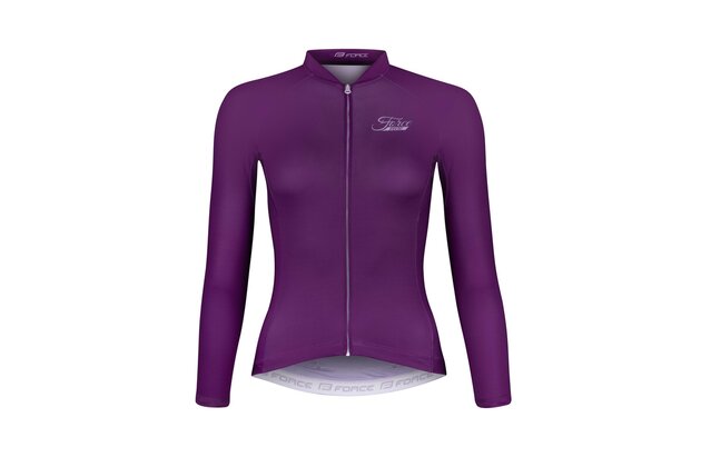 Dámský dres s dlouhým rukávem FORCE Pure Purple