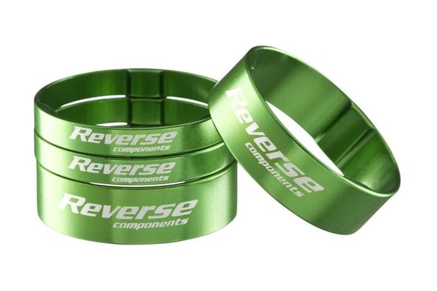 Podložky Reverse Alloy Ultra-Lite set 1 1/8" Green
