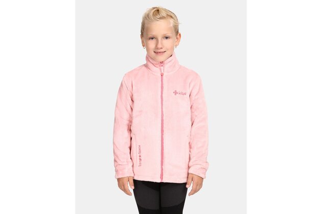Dětská hřejivá mikina bez kapuce KILPI Erin Light Pink