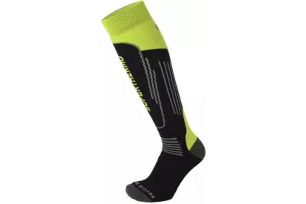 Dětské ponožky MICO SUPERTHERMO PRIMALOFT Black/Fluo