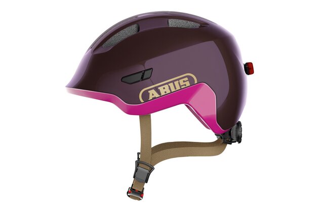Dětská helma ABUS Smiley 3.0 ACE LED Purple/Pink