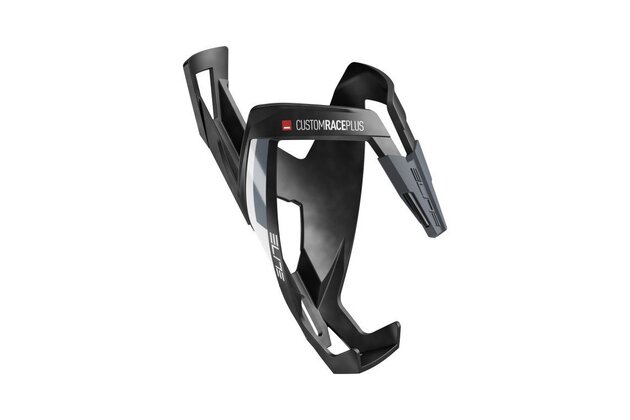 Košík na láhev ELITE Custom Race Plus Matt Black/White