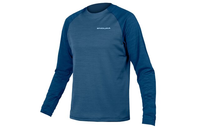 Dres s dlouhým rukávem ENDURA Singletrack Fleece Ensign Blue
