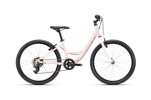 CTM Missy Matte Light Pink Pearl/White