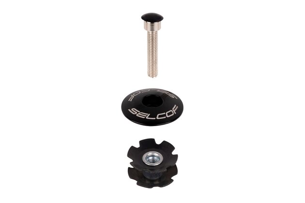 Ježek řízení FORCE Selcof Ahead 1 1/8" Fe Půlkulatý Black