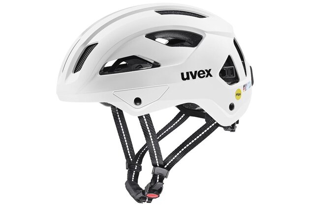 Helma UVEX City Stride MIPS Hiplok White Matt