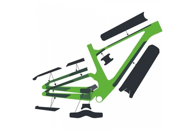 Ochranná fólie SYNCROS Frame Protection kit SPARK Carbon matt