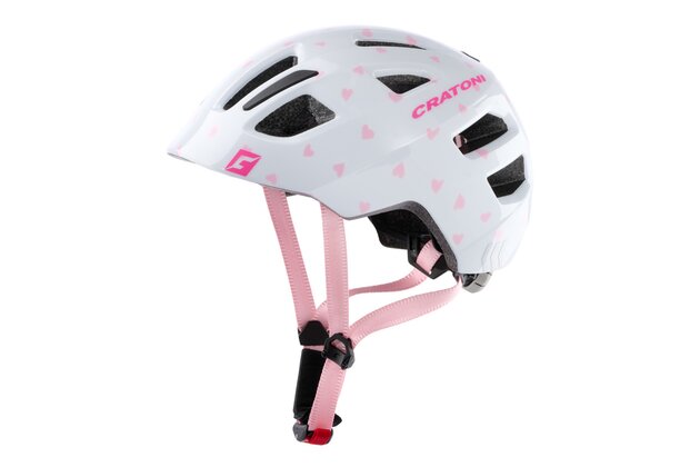 Dětská helma CRATONI Maxster Heart Rose Glossy