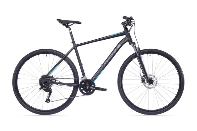 ROCK MACHINE Crossride 700 Matte Black/Grey/Petrol