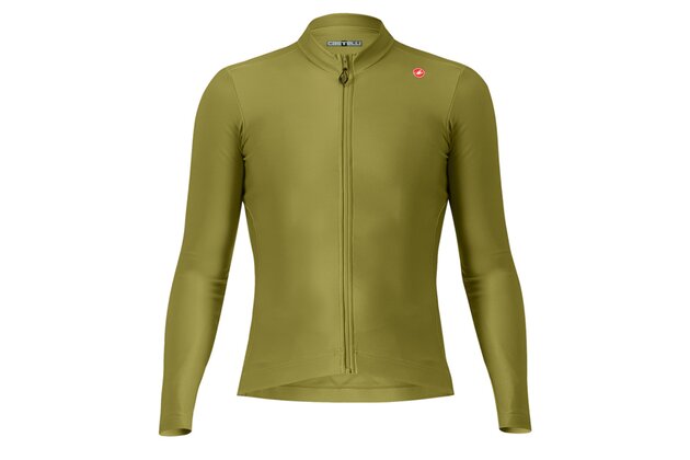 Dres CASTELLI Espresso Thermal Jersey Sage/Deep Green