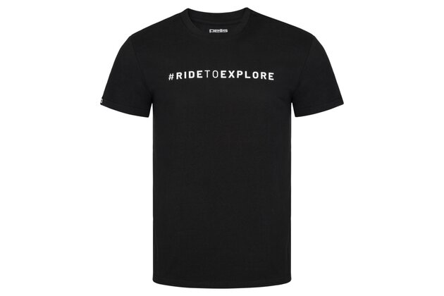 Triko PELLS Journey s logem #RIDETOEXPLORE Black