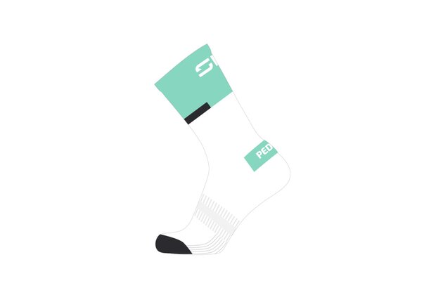Ponožky SIDI Neo Socks White/Fluo Mint