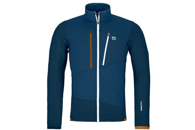 Bunda ORTOVOX Fleece Grid Deep Ocean