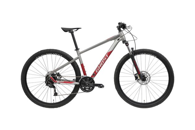 GHOST Kato 500 SE Light Silver/Red Matt